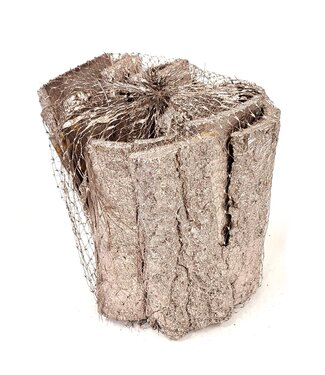 QC Poplar bark | Gewicht 500 gram r in net Champagne | Per 4 stuks