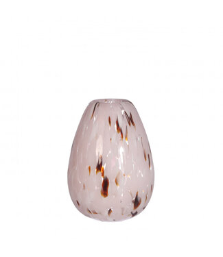 4A Glas Vaas Lily spots d3/12*15cm  | Per stuk