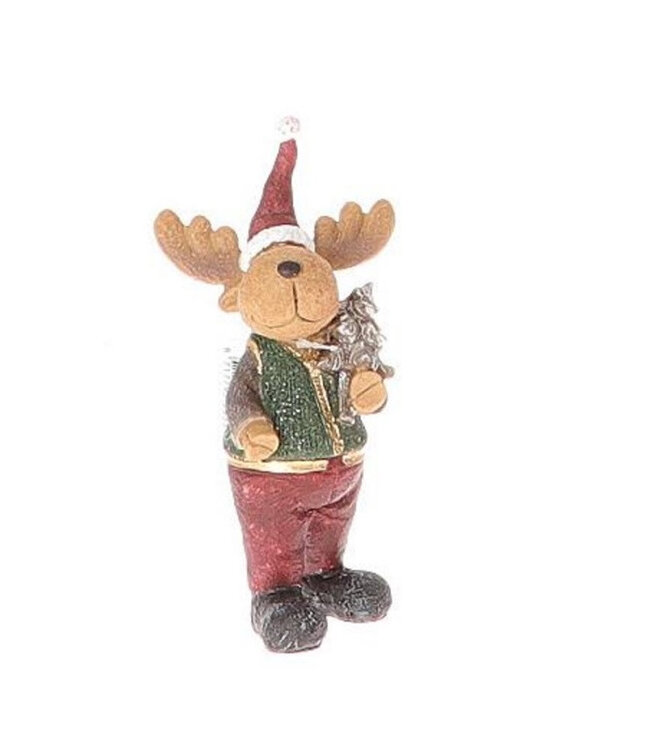 Kerst Deco rendier 20cm ( x 6 )