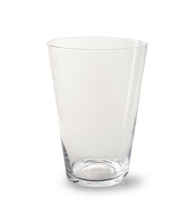 Glas Vaas konisch d20*28cm ( x 1 )