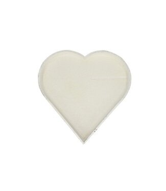 4A Liefde Hout Tray hart d30*3cm ( x 4 )