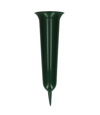 4A Dunkelgrüne Kunststoff-Grabvase | Durchmesser 14 Zentimeter | Höhe 42 Zentimeter | Pro Stück