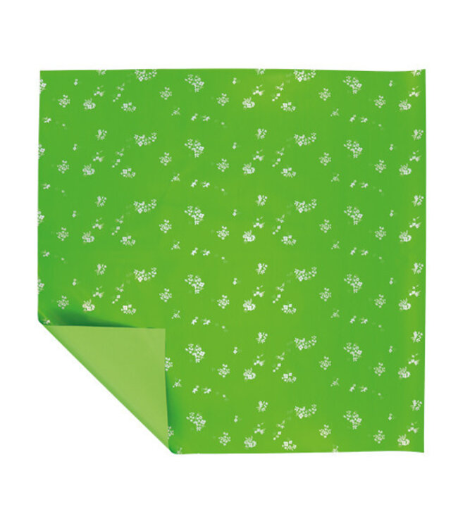 Green Romantic sheet foil | Size 60 x 60 centimetres | Ordered per 100 pieces