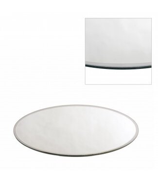 4A Glas Bord spiegel rond d40cm  | Per stuk