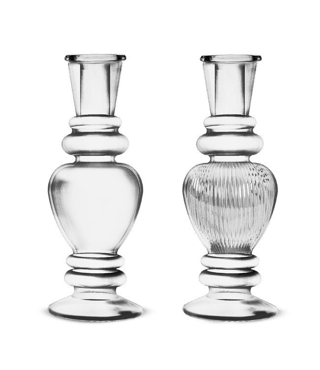 Glas Candle vaas d06*16cm ass. | Per 12 stuks te bestellen