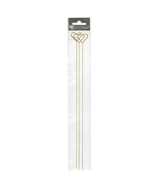 4A Goudkleurige hartvormige bruiloft kaarthouder |  Lengte 40 centimeter | Per 3 stuks