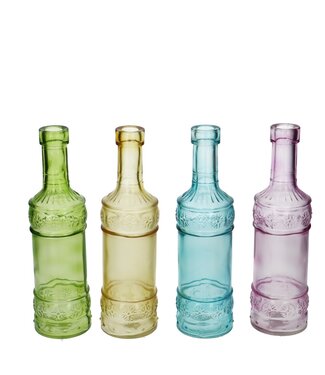 4A Glas Fles deco d02/6.5*22cm | Per 12 stuks