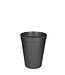 Grijze kunststof vaas | Diameter 18 centimeter | Hoogte 23 centimeter | Inhoud 3.5 liter | Per stuk te bestellen