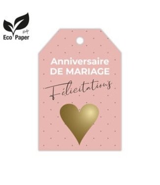 4A Labels Displ.Card F Anniver.5*8cm x20 ( x 1 )