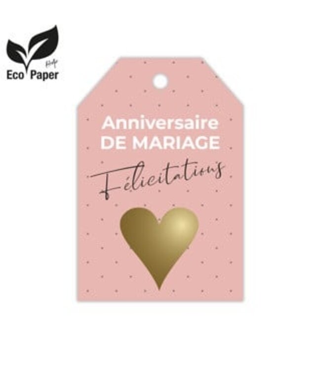 Labels Displ.Card F Anniver. | 5 x 8 centimeter | Per 20 stuks