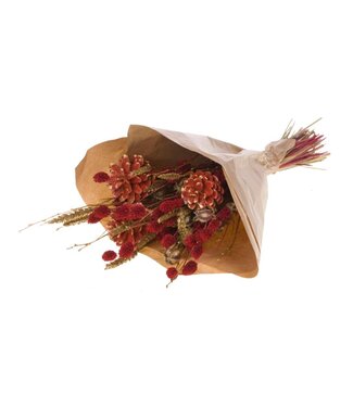 LDD Mixed bouquet Xmas red/gold mixed | Per 8 stuks