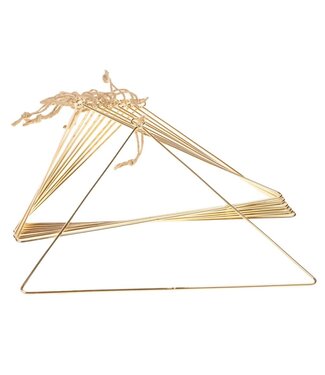 LDD Triangle 30cm metal medium 10pc gold ( x 40 )