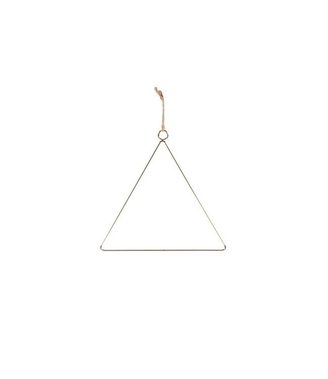 Triangle 20cm metal small SB gold | Per 20 stuks te bestellen