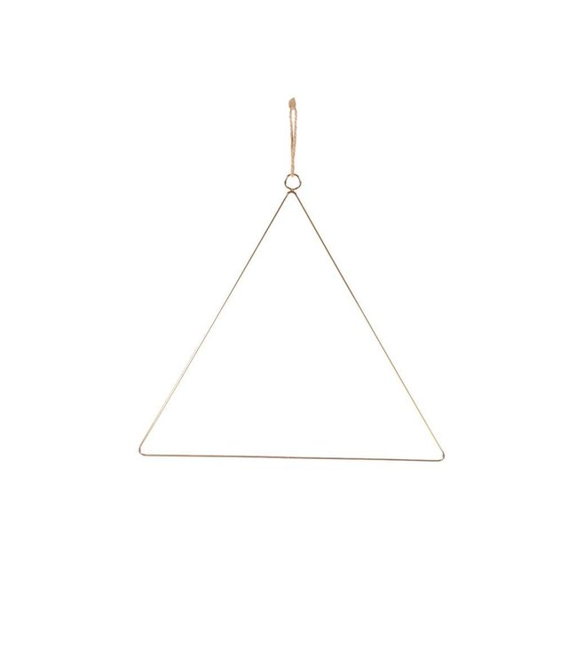 Triangle 30cm metal medium  gold | Per 20 stuks te bestellen