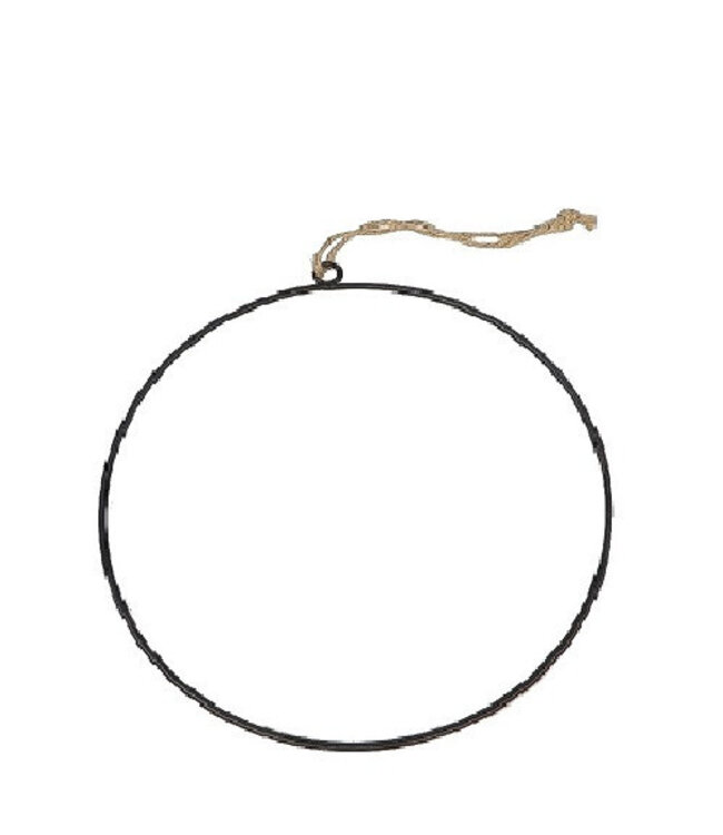 Schwarzer Eisenringhalter für Blumenarrangements | Durchmesser 40 Zentimeter | Pro 10 Stück zu bestellen