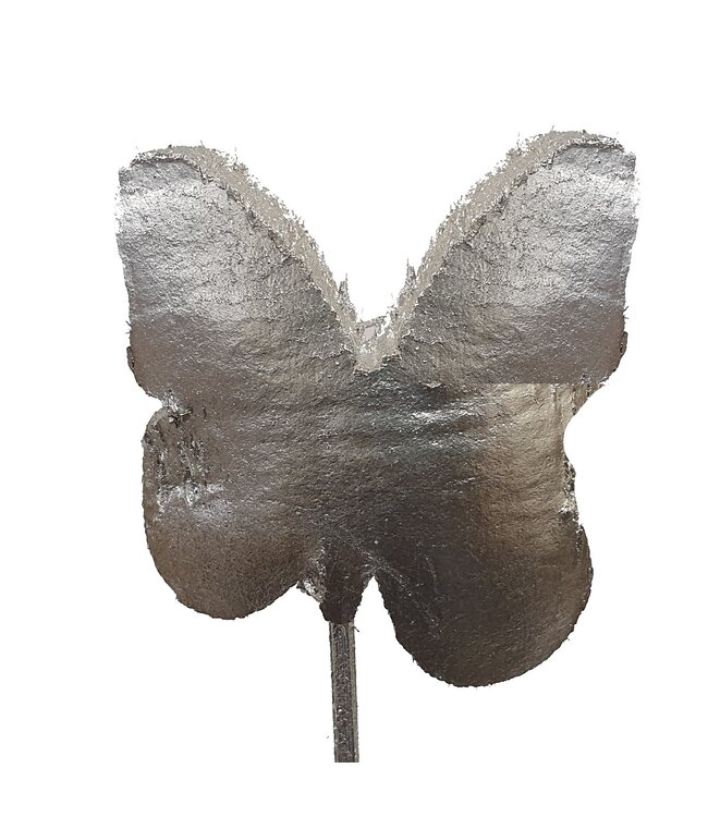 Coco butterfly on stem Silver | Per 50 stuks te bestellen