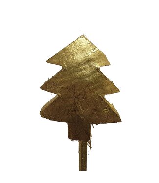 QC Coco X mass tree on stem Gold | Per 50 stuks