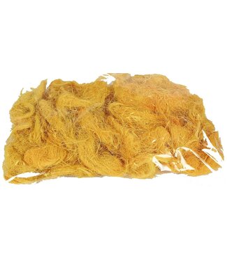 QC Gele kokosvezel verpakt in plastic zak | Gewicht 250 gram | Per 4 stuks