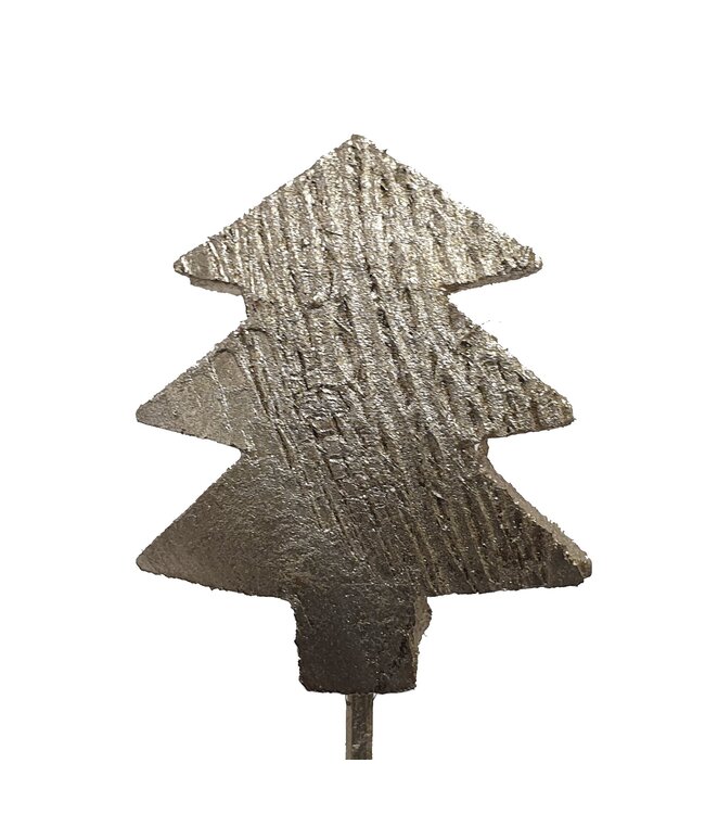 Coco X mass tree on stem Platina | Per 50 stuks te bestellen