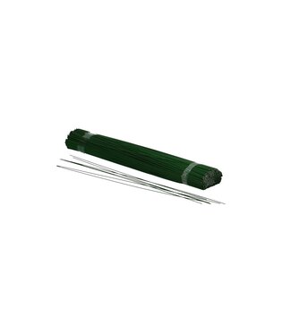 4A Dunkelgrün lackierter Blumendraht | 8 Millimeter dick | Länge 30 Zentimeter | Gewicht 1 Kilogramm | Pro Stück