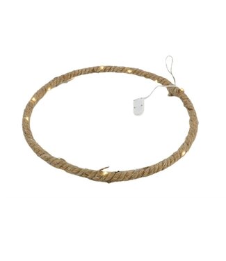 4A Naturelle decoratie LED hanger ring | Diameter 30 centimeter | Per 6 stuks