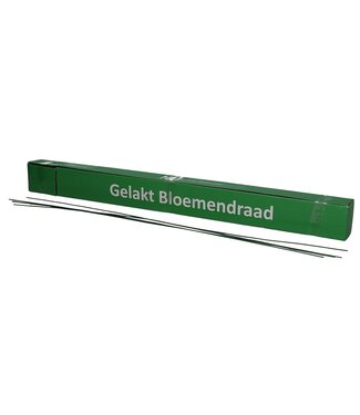 4A Dunkelgrün lackierter Blumendraht | 15 Millimeter dick | Länge 50 Zentimeter | Gewicht 1 Kilogramm | Pro Stück