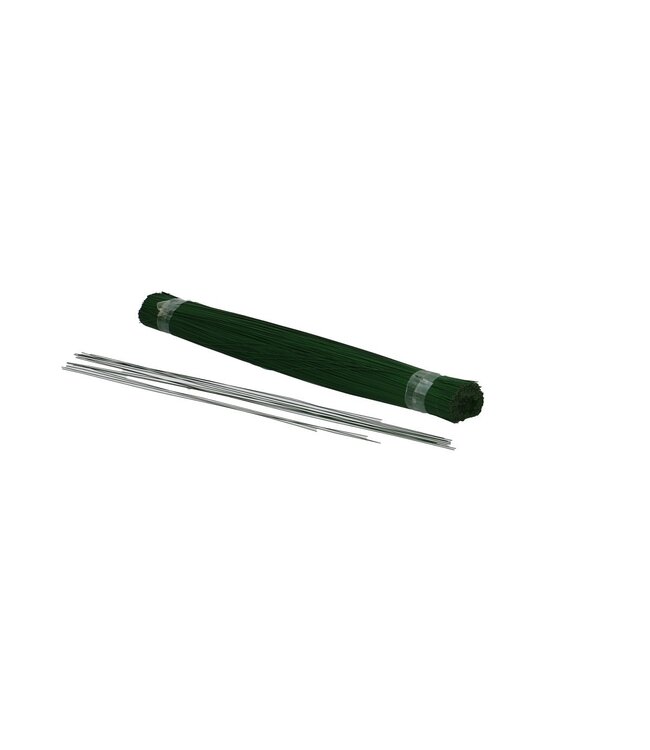 Dark green lacquered floral wire | 4 millimetres thick | Length 30 centimetres | Weight 1 kilogram | Order by piece