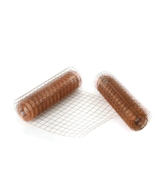 Copper-coloured mesh wire | 35 centimetres wide | Length 5 metres | Ordered by piece