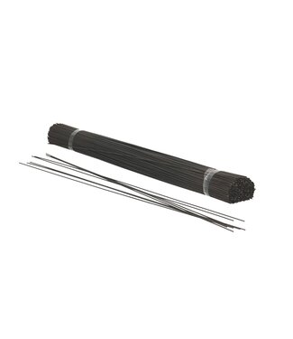 4A Mittelblau lackierter Blumendraht spitz | 14 Millimeter dick | Länge 40 Zentimeter | Gewicht 2,5 Kilogramm | Pro Stück