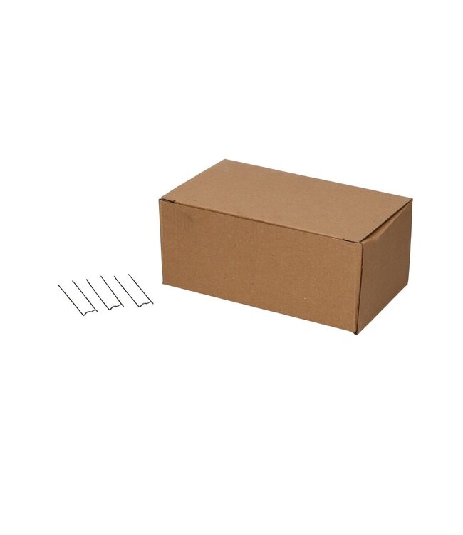 Grey stabbing staple wire | 10 millimetres wide | Length 60 millimetres | Weight 1 kilogramme | Ordered by the piece