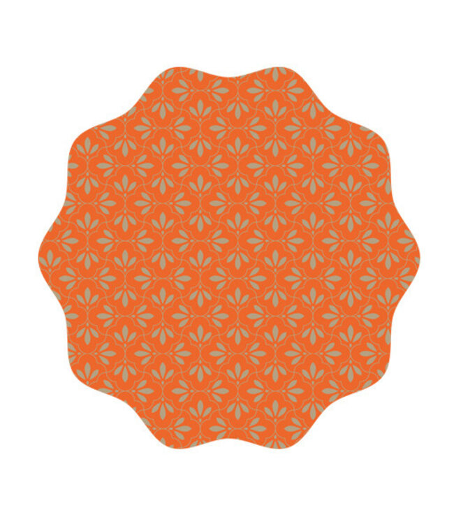 Feuille Isabella orange | Format 60 x 60 centimètres | Commandée par 100 pièces