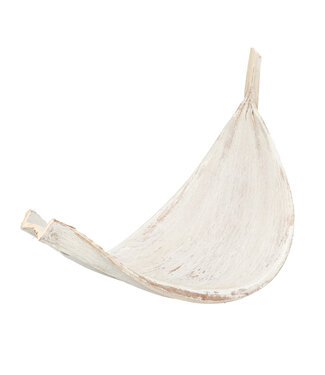 4A White Dried Large Coconut Leaf Galara Dried Deco | Length 60 centimetres | Per piece