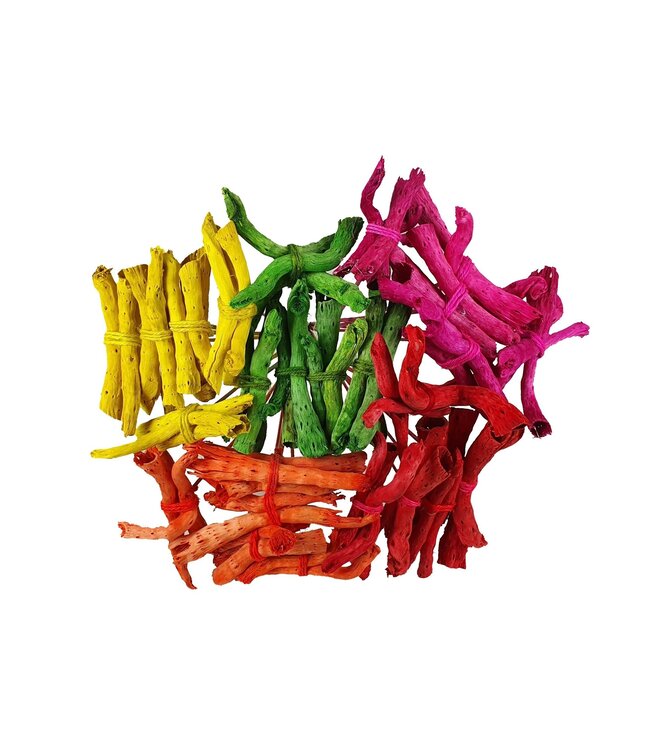 Gemengde kleuren Gandiraj boeket | 25 stuks per boeket | Droogbloemen boeket | Lengte 50 centimeter  | Per stuk te bestellen