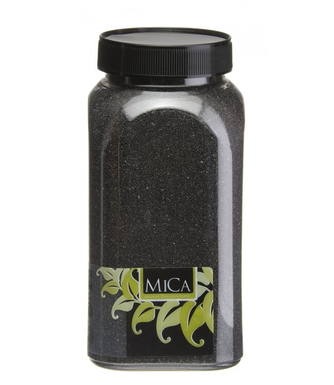 Sable de décoration noir en pot | Poids 1 kilogramme | À commander à l'unité