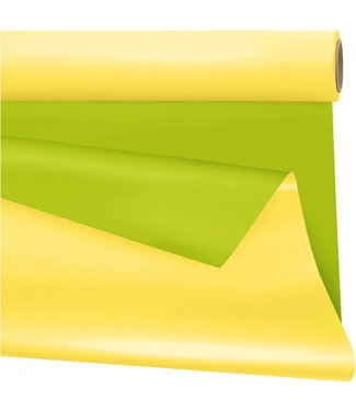 4A Matt green yellow duo foil on roll Uni | Width 80 centimetres | Length 40 metres | Each piece