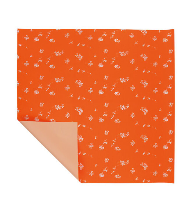Feuille romantique orange | Format 60 x 60 centimètres | Par commande de 100 pièces