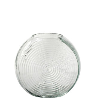 4A Glas Vaas Circle d16*15cm | Per 12 stuks