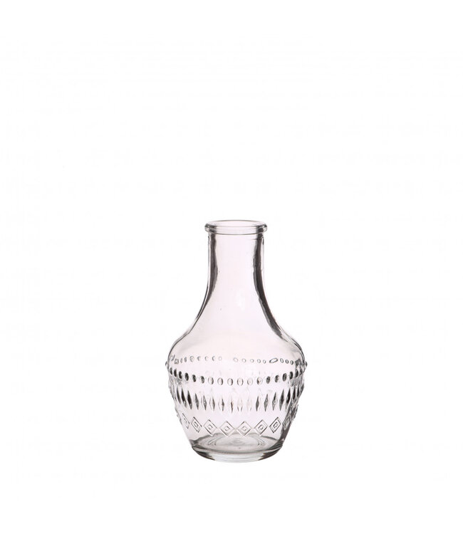 Glas Milano fles d06*10cm | Per 12 stuks te bestellen