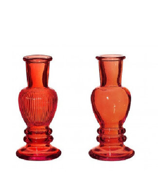 4A Glas Candle vaas d05.5*12cm ass. ( x 12 )