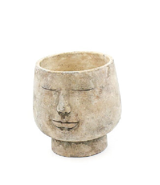 4A Grijze keramiek Buddha pot | Diameter 14 centimeter | Hoogte 16 centimeter | Per 8 stuks