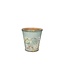 Lichtblauwe houten Daisy pot | Diameter 13 centimeter | Hoogte 14 centimeter | Per 10 stuks te bestellen