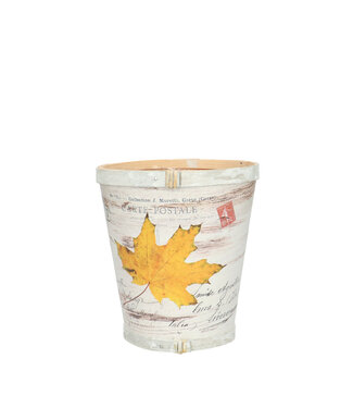 4A Hout Leaf pot | Diameter 13 centimeter | Hoogte 14 centimeter | Per 10 stuks