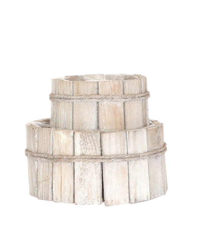 Hout Planter batten S/2 d20*10 centimeter | Per stuk te bestellen
