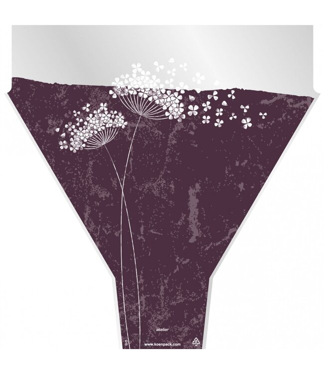 Purple Covers Flower Wishes | Size 50 x 35 x 10 centimetres | Available to order in quantities of 50