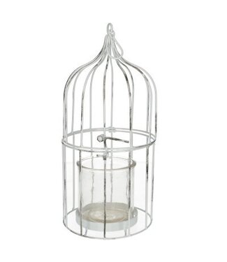 4A Homedeco Vogelkooi d12*25cm+glas ( x 6 )