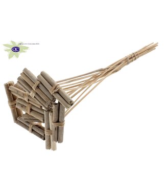 QC Jute Stick Posy on stem Natural | Per 50 stuks