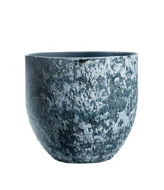 4A Middenblauwe keramiek Sem pot | Diameter 24 centimeter | Hoogte 22 centimeter | Per 2 stuks