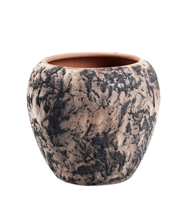 Roze keramiek Doug pot | Diameter 18 centimeter | Hoogte 16 centimeter | Per 6 stuks te bestellen