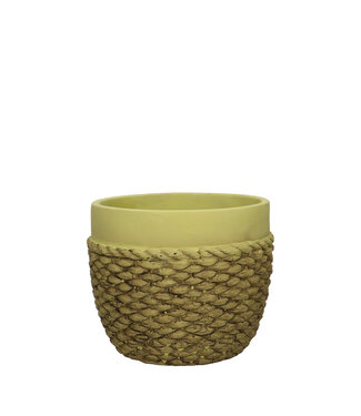 4A Keramiek Rope pot d15*13cm ( x 12 )