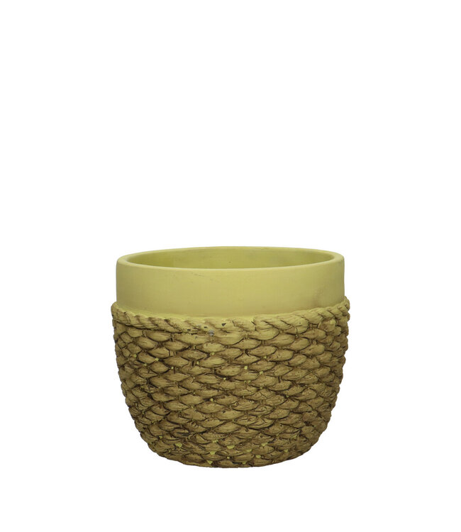 Keramiek Rope pot d15*13cm ( x 12 )